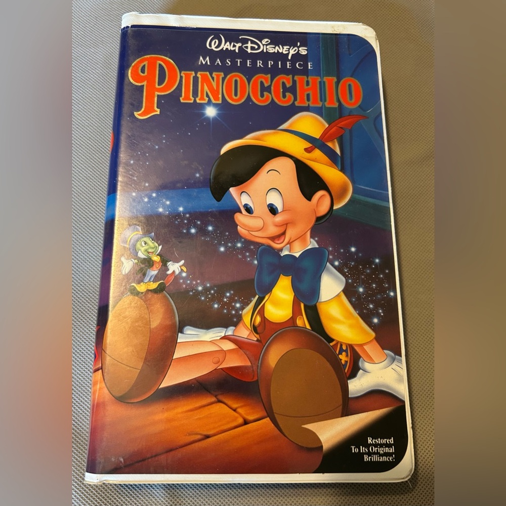 Walt Disney's Masterpiece Pinocchio VHS 1993